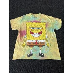 SpongeBob SquarePants Tie-Dye T-Shirt Size L Nickelodeon 2020